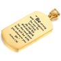 MEALGUET Joshua 1:9 Necklace, Stainless Steel Dogtag and Cross Pendant Christian Gifts,Be Strong and Courageous Engraved Bible Verse Necklace,Baptism Gift, Confirmation Bible Verse Jewelry for Men