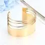 MXYZB Stainless Steel Smooth Hollow Hoop Open Ended Wide Cuff Bangle Bracelet, Adjustable MXYZB Stainless Steel Smooth Hollow Hoop Open Ended Wide Cuff Bangle Bracelet, Adjustable