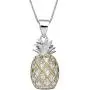 Sterling Silver Medium Pineapple Pendant Necklace, 16+2'' Extender Sterling Silver Medium Pineapple Pendant Necklace, 16+2'' Extender