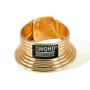 GMQHD African Gold Snap Choker Collars for Women,Egypt Punk Gothic Okoye Metal-like Flexible Resin Chunky Leather Statement Necklace Jewelry Sets for Best Friend Birthday.