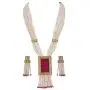 CROWN JEWEL Indian Bollywood Ethnic Gold Plated Pearl Kundan Fashion Jewelry Necklace Set for Women CROWN JEWEL Indian Bollywood Ethnic Gold Plated Pearl Kundan Fashion Jewelry Necklace Set for Women