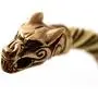 LynnAround Bronze Norse Viking Fenrir Wolf Head Twisted Cable Bangle Cuff Bracelet Arm Ring Pagan Jewelry LynnAround Bronze Norse Viking Fenrir Wolf Head Twisted Cable Bangle Cuff Bracelet Arm Ring Pagan Jewelry