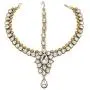 MUCH-MORE Gorgeous Style Stunning Gold Plated Kundan Stone Indian Matha Patti Head Partywear Jewelry for Women