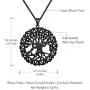 beautlace Round Celtic Knot Necklaces Silver/18K Gold/Black Gun Plated Tree of Life Pendant Trees Necklace Jewelry for Men and Women KP0137 beautlace Round Celtic Knot Necklaces Silver/18K Gold/Black Gun Plated Tree of Life Pendant Trees Necklace Jewelry for Men and Women KP0137