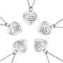 BGAFLOVE Heart Urn Necklaces for Ashes with 20+2 Adjustable Chain Cremation Jewelry for Ashes Stainless Steel Memorial Ashes Hold Pendant with Filling Kit