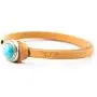 Genuine Italian Leather Bracelet in Multiple Color Combinations | Stone Closure | Handcrafted in Italy (Ginger) Genuine Italian Leather Bracelet in Multiple Color Combinations | Stone Closure | Handcrafted in Italy (Ginger)
