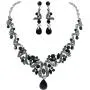 Mlouye Wedding Necklace Sets Earrings Teardrop Leaf Ribbon Vine Statement Jewelry Set Mlouye Wedding Necklace Sets Earrings Teardrop Leaf Ribbon Vine Statement Jewelry Set