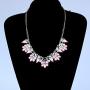 JCYK Crystal Jewelry Pink Necklace Charms Choker Elegant Women Necklace kolye Collares Collar Mujer Christmas Collier valentine