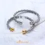 555Jewelry Adjustable Twisted Wire Cable Open Cuff Bangle Bracelet for Women & Girls 555Jewelry Adjustable Twisted Wire Cable Open Cuff Bangle Bracelet for Women & Girls