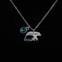 Zuo Bao Mama Bear Necklace Mom Necklace Mama and Baby Bear Necklace with 12 Months Birthstone Birthday Gift Family Jewelry for Her