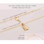 PearlyPearls Dainty 18k Gold Layered Statement Choker Necklaces for Women Tiny Cute Lock and Key St Benedict Medals and Cross Pendant Personalized Double Layering Chain Necklaces for Teen Girls