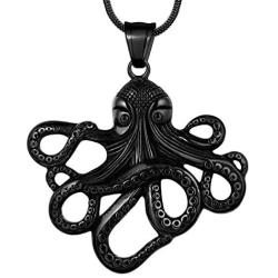 Punk Animal Necklace Mens 316L Stainless Steel Hip-hop Animal Pendant 18k Gold/Black Gun Plated Men Streetwear Jewelry