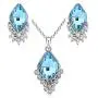 Majesto Jewelry Set – Sky Blue Necklace Pendant Earrings for Women Teen Little Girls - Fashion Prime Gift 18K Gold Plated Majesto Jewelry Set – Sky Blue Necklace Pendant Earrings for Women Teen Little Girls - Fashion Prime Gift 18K Gold Plated