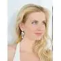 Mariell Dramatic Size Cubic Zirconia Statement Earrings - Glamorous Mosaic Special Occasion Chandeliers