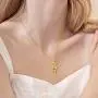 Aurora Tears Eye of Horus Egypt Ankh Necklace Mens 925 Sterling Silver Women Anka Cross Ancient Egyptian Pendant Symbol of Protection Religious Jewelry DP0293