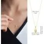 Gelin 14k Solid Gold Heart Shaped Lock Key Chain Necklace - Small Jewelry for Women, 18 Inch Gelin 14k Solid Gold Heart Shaped Lock Key Chain Necklace - Small Jewelry for Women, 18 Inch