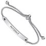 Fashion Inspiration Bracelet - PATIENCE - Inspirational Mantra Message Engraved, Adjustable Slide Jewelry Gifts for Womens Teens