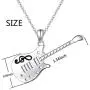 SILVER MOUNTAIN 925 Sterling Silver Music Note Musical Instrument Guitar Pendant Necklace for Women Music Lover Gift (Guitar Pendant Necklace)