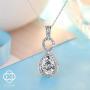 St.Claire Swarovski Crystals 18K Gold Plated Unique Pendant Necklace 925 Sterling Silver Necklace Birthstone Pendant Necklaces for Women with 5A Cubic Zirconia Christmas Jewelry Birthday Gift