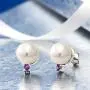 Gem Stone King 925 Sterling Silver Pink Cultured Freshwater Pearls and Purple Amethyst Women Earrings Gem Stone King 925 Sterling Silver Pink Cultured Freshwater Pearls and Purple Amethyst Women Earrings