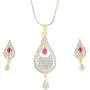 Touchstone Indian Bollywood Contemporary Stylish Designer Jewelry Pendant Set in Colorful Gold and Silver Tone for Women. Touchstone Indian Bollywood Contemporary Stylish Designer Jewelry Pendant Set in Colorful Gold and Silver Tone for Women.