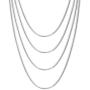 VNOX Stainless Steel 1mm-4mm Round Snake Chain Necklace for Women Girl