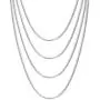 VNOX Stainless Steel 1mm-4mm Round Snake Chain Necklace for Women Girl
