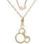 Disney Jewelry Mickey or Minnie Mouse 14K Yellow Gold Pendant Necklace, 18''