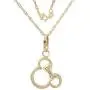 Disney Jewelry Mickey or Minnie Mouse 14K Yellow Gold Pendant Necklace, 18'' Disney Jewelry Mickey or Minnie Mouse 14K Yellow Gold Pendant Necklace, 18''