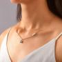 Yalice Fashion Evil Eye Necklace Chain Sideways Cross Choker Necklaces Jewelry for Women and Girls