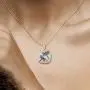 Santuzza Blue Dragonfly Pendants 925 Sterling Silver 14K Yellow Gold Plating Elegant Trendy Gift Party Fine Jewelry for Women