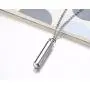 Mealguet Jewelry Free-Engraving Personalized Stainless Steel Cylinder Remembrance Memorial Ash Cremation Urn Pendant Necklace Mealguet Jewelry Free-Engraving Personalized Stainless Steel Cylinder Remembrance Memorial Ash Cremation Urn Pendant Necklace