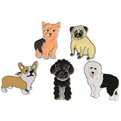 GYAYU Cute Dog Enamel Brooch Pins Set,Lapel Pins for Clothing Bag Decor