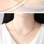 BQfife Jewelry 925 Sterling Silver Designer Chain 0.8MM Delicate Italian Box Chain - Super Thin & Strong Lovely Necklaces