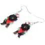 NEWEI Acrylic Christmas Dachshund Dog Earrings For Women Kids Drop Dangle Unique Animal Pet Charm Jewelry Accessories