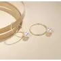 FANCIME White/Yellow Gold Plated 925 Sterling Silver Dangle Drop Pearl Endless Hoop Earrings Dainty Fine Jewelry For Women Girls