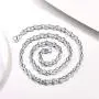 PROSTEEL Stainless Steel Fancy Chain Necklace for Men Women, Black/Silver/Gold Tone, Nickle Free, Hypoallergenic, Trendy France Style Coffee Chain, 5mm/10mm Bead, Come Gift Box