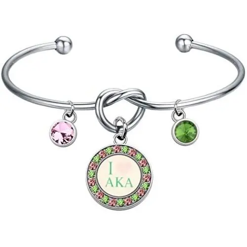 BLEOUK AKA Sorority Gift Sorority Bracelet Paraphernalia AKA Charm Bracelet AKA Graduation Gifts for Women BLEOUK AKA Sorority Gift Sorority Bracelet Paraphernalia AKA Charm Bracelet AKA Graduation Gifts for Women