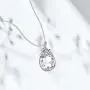 Alantyer Austrian Crystal Teardrop Necklace with Lucky Olive Leaf Birthstone Pendant 14K White Gold Plated Chain Necklace for Women Girls Silver Jewelry Gift 18 Alantyer Austrian Crystal Teardrop Necklace with Lucky Olive Leaf Birthstone Pendant 14K White Gold Plated Chain Necklace for Women Girls Silver Jewelry Gift 18