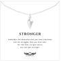Diamond Spike Sterling Silver Necklace - Inspirational Jewelry Gift for Women Birthday Dainty Simple Minimalist