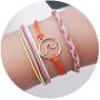 ZHEPIN 3PCS Braided Rope Bracelet Set Handmade Waterproof Wrap Bracelet Charm Woman Kids …