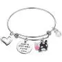 TongXin Funny Cow Jewelry for Women Just a Girls Who Loves Cow Bracelet Cow Themed Farm Gifts Cow Lover Gifts for Girls