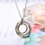 ORAZIO Metal Statement Jewelry Set for Women Triple Circles Pendant Necklace Dangle Earrings Cuff Bracelet ORAZIO Metal Statement Jewelry Set for Women Triple Circles Pendant Necklace Dangle Earrings Cuff Bracelet
