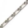 Accents Kingdom Mens Titanium Magnetic Power Flat Link Golf Necklace