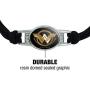 GRAPHICS & MORE Wonder Woman Movie Golden Lasso Logo Novelty Suede Leather Metal Bracelet