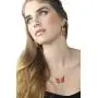 Gold Plated 925 Silver Butterfly Necklace and Dangle Earring Set Handmade Polymer Clay, 16.5'' Gold Filled