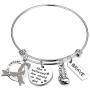 AKTAP Brain Cancer Awareness Gift Cancer Fighter Warrior Gift She Believed She Could So She Did Gray Tumor Awareness Ribbon Bracelet for Her