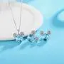 HERAYLI Mickey Mouse Pendant Necklace for Girls/Women,Made with Swarovski Crystal Lovely Women Necklace Jewelry Gift (Blue)