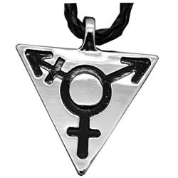 SENFAI Transgender Bisexual Gay Lesbian Pendant with 20'' Choker Necklace Jewelry