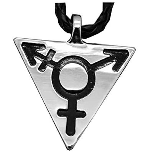 SENFAI Transgender Bisexual Gay Lesbian Pendant with 20'' Choker Necklace Jewelry
